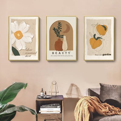 油畫筆觸奶油風ins花卉 4款4