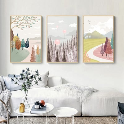 手繪繽紛風景色塊系列 三款2