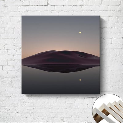 方形 現代簡約日夜晚 風景 2款4