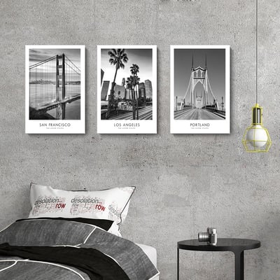 工業風 黑白風格 美式建築 六款4