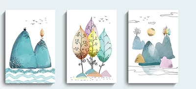 北歐建築微噴風格繪畫 三款7