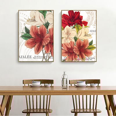 歐式手繪花卉 粉紅色系 五款  花2