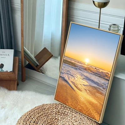 粉色漸層唯美日出大海 2款3