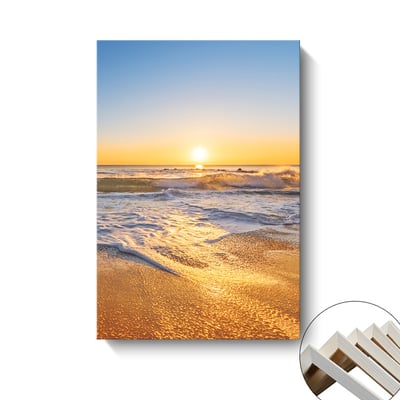 粉色漸層唯美日出大海 2款6