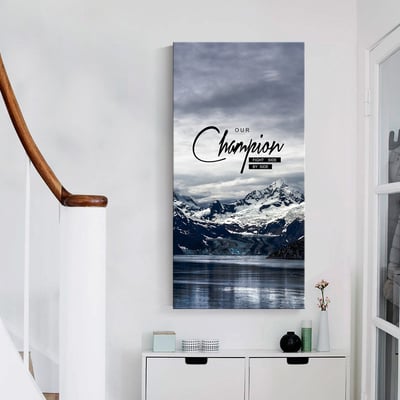 山海 山脈 冰山 湖  特殊長型畫框  六款5