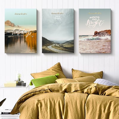 大自然海浪沙灘 英文字 七款2