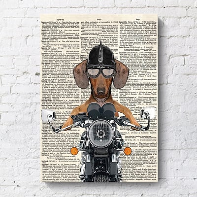 報紙動物風格 長頸鹿 猴子 驢子 貓咪 狗 虎斑貓 六款6