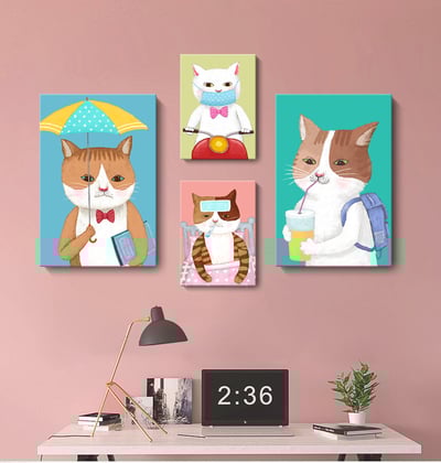 手繪風格 貓咪系列 五款2