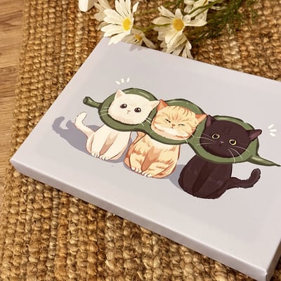 漫德原創-狗系列｜QQ毛豆豆三色貓  台灣在地繪師3