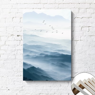 山頂雲海 二連式 兩款 可單幅分開購買5