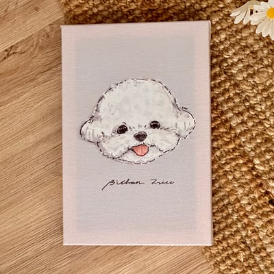 漫德原創-狗系列｜韓國迷你比熊  台灣在地繪師1