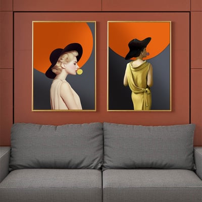 現代風色塊簡約仕女風格 美容 簡約 系列 15款1