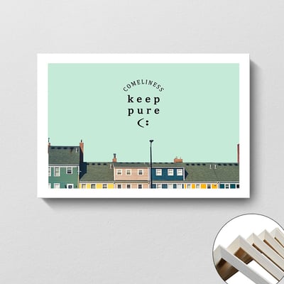 橫式 歐式繽紛建築 文藝風格 ３款7