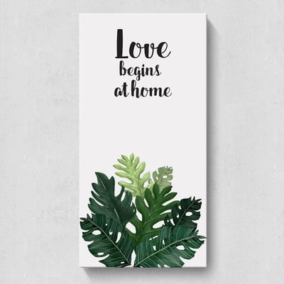 彩清新葉子綠植  特殊長型畫框  8款5