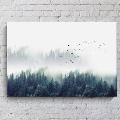 森林雲海 三連式 兩款 可單幅分開購買9