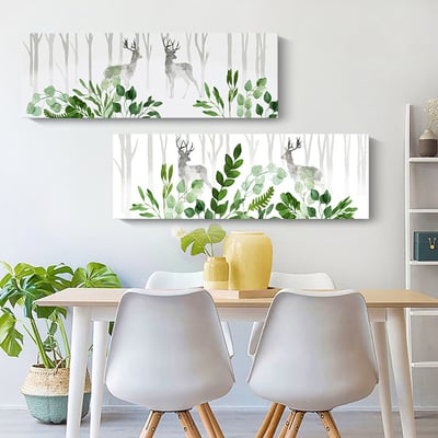 簡約雙麋鹿清新臥室床頭 2款2