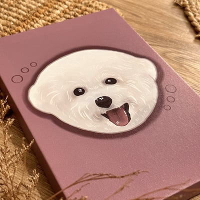 漫德原創-寵物系列｜ 比熊簡約Q版 台灣在地繪師2