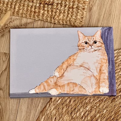 漫德原創-寵物系列｜兩隻橘貓兩隻胖 台灣在地繪師2