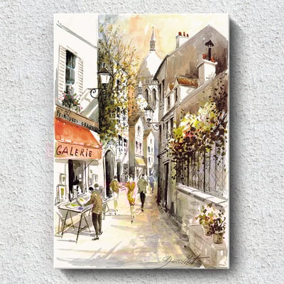 歐式水彩街景 兩款6