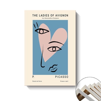 現代簡約 北歐五官抽象掛畫 五款7