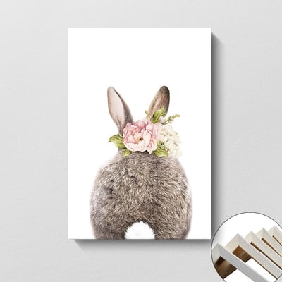 動物花朵兔子3