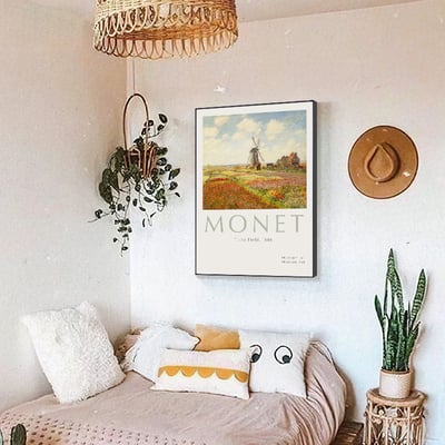 歐式油畫花卉 莫蘭迪色系 七款6