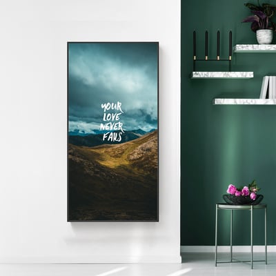 山海 山脈 冰山 湖  特殊長型畫框  六款3