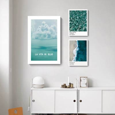 北歐清新大海 海洋 沙灘風景 ３款4