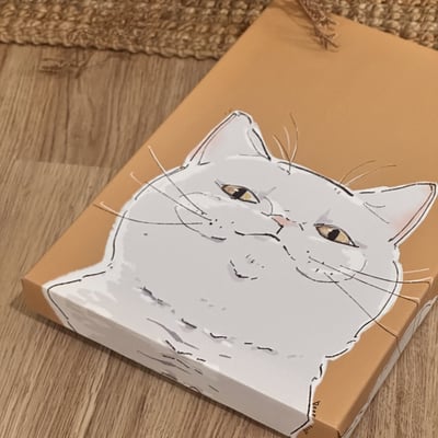 漫德原創-貓系列｜賤賤貓系-白貓 台灣在地繪師3