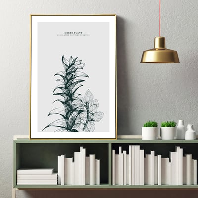 北歐簡約單色系 葉片 三款6