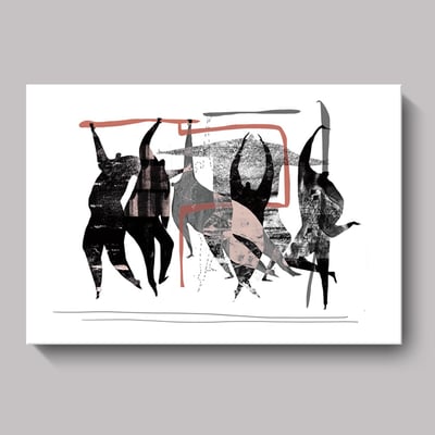 五官 人體藝術風格 馬蒂斯裝飾畫北歐 復古抽象 五款8