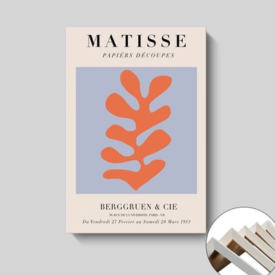 現代簡約馬蒂斯噴繪油畫 色塊抽象植物花卉 8款7