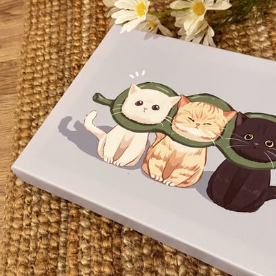 漫德原創-狗系列｜QQ毛豆豆三色貓  台灣在地繪師2