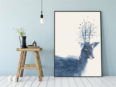 麋鹿藍色系清新簡約 三款4