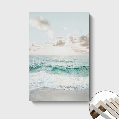 北歐納維亞風景海浪老式門花卉古堡 3款3