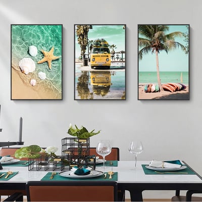 旅行沙灘棕櫚樹衝浪板巴士風格 8款2