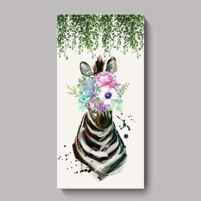 麋鹿 斑馬花卉系列  特殊長型畫框  四款9