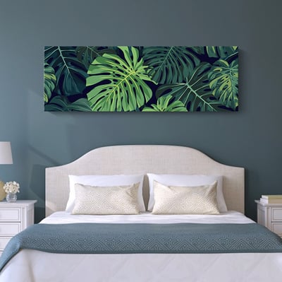 龜背芋 清新植物葉子臥室床頭 5款1