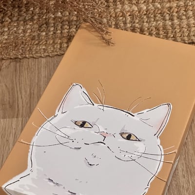 漫德原創-貓系列｜賤賤貓系-白貓 台灣在地繪師4