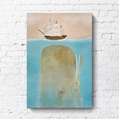 手繪風格 海洋生物系列 藍鯨 鯨魚 企鵝 氣球 六款8