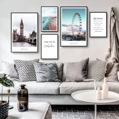 歐州風景系列 英倫風 英國 摩天輪 大笨鐘 五款4