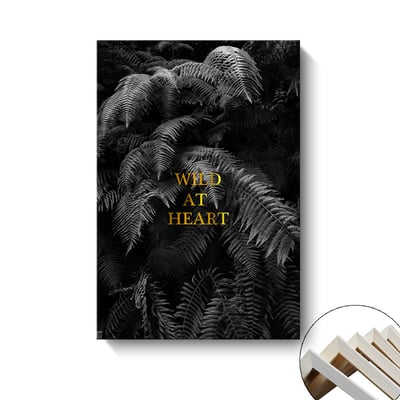 北歐簡約黑白 植物  三款5