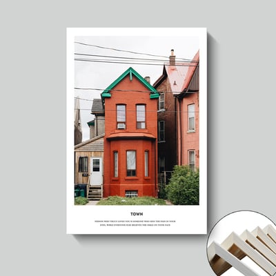 美式旅行車 紅色小鎮風景 5款4