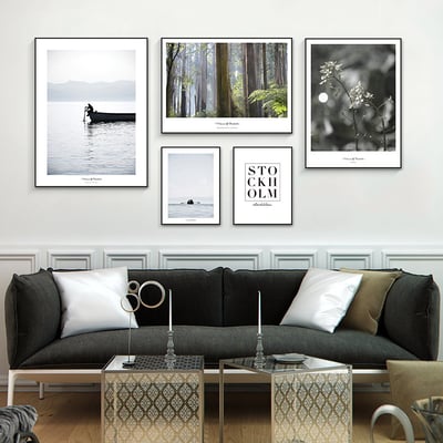 現代簡約森林風景 系列 10款3