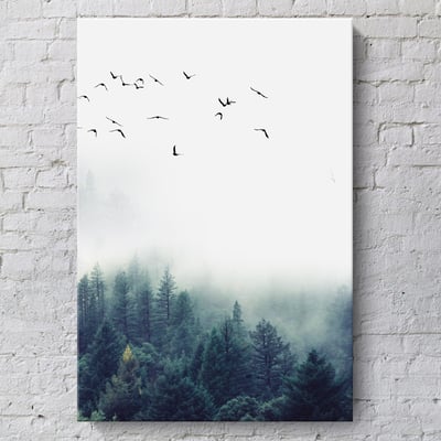 森林雲海 三連式 兩款 可單幅分開購買7