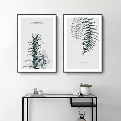 北歐簡約單色系 葉片 三款7