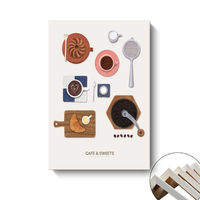 餐廳 咖啡廳 甜點麵包咖啡美食小清新  七款10