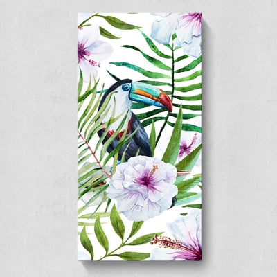 彩清新葉子綠植  特殊長型畫框  3款4