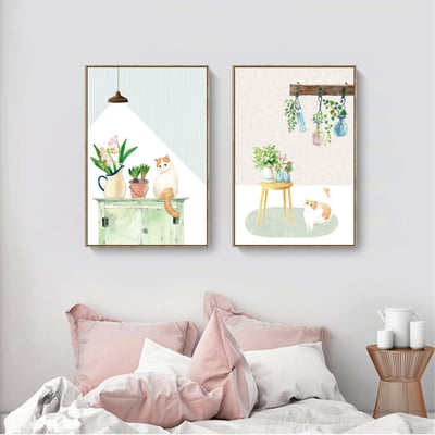 猫咪猫趣小清新 手繪風格  四款6