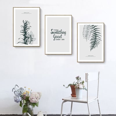 北歐簡約單色系 葉片 三款1